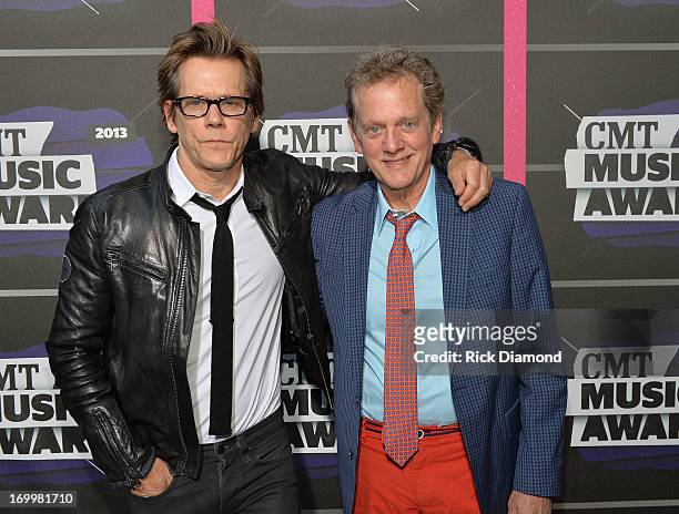The Bacon Brothers Kevin Bacon and Michael Bacon attend the 2013 CMT Music awards at the Bridgestone Arena on June 5, 2013 in Nashville, Tennessee.