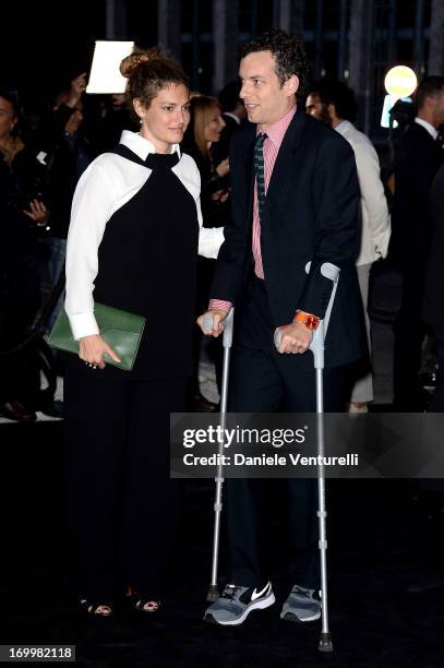 Giovanni Gaetani dell'Aquila d'Aragona and Ginevra Elkann attend 'One Night Only' Roma on June 5, 2013 in Rome, Italy.