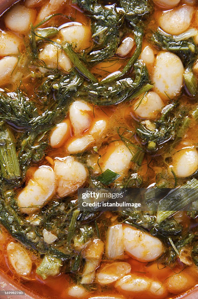 Turca tradizionale cibo: haricot bean