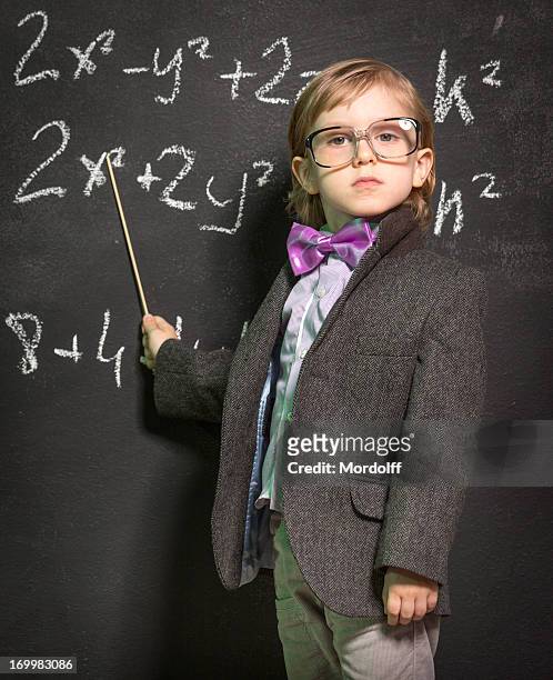 little boy in professorial glasses - baby hands pointing stock pictures, royalty-free photos & images