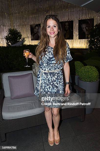 Actress Alexie Ribes attends a cocktail party at Hotel Fouquet's Barriere following the premiere of the film 'Les Petits Princes' at Drugstore...