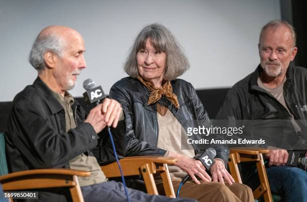 Director Alan Rudolph and producers Carolyn Pfeiffer and David Blocker attend the book signing with Carolyn Pfeiffer for "Chasing The Panther" and...