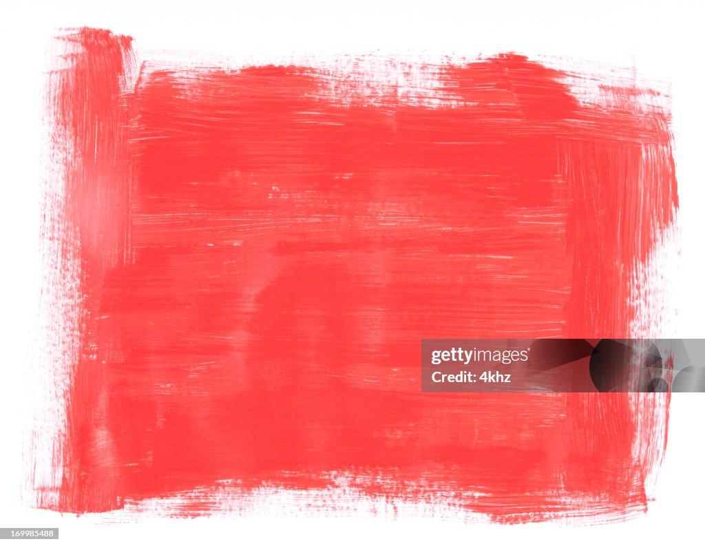 Red Brush Painted Frame Texture High-Res Vector Graphic - Getty Images