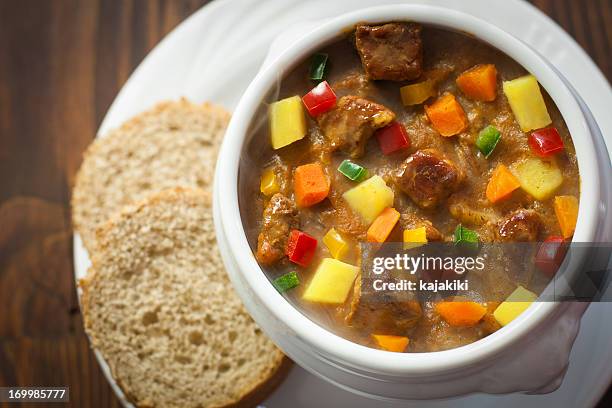 goulash - traditionally hungarian foto e immagini stock