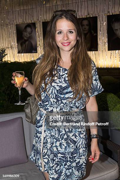 Actress Alexie Ribes attends a cocktail party at Hotel Fouquet's Barriere following the premiere of the film 'Les Petits Princes' at Drugstore...