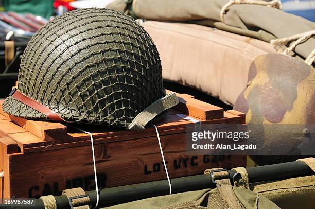 ww2 jeep. - army helmet stock pictures, royalty-free photos & images