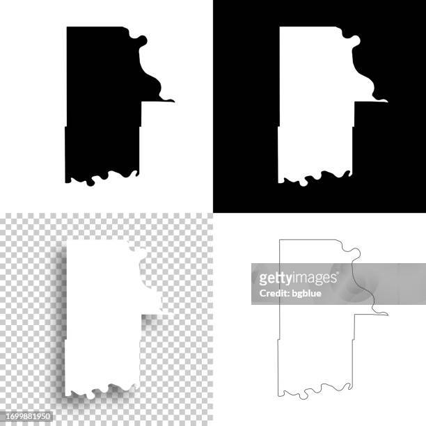 カンザス州レブンワース郡。設計用のマップ。空白、白、黒の背景 - カンザス州 レブンワース点のイラスト素材／クリップアート素材／マンガ素材／アイコン素材