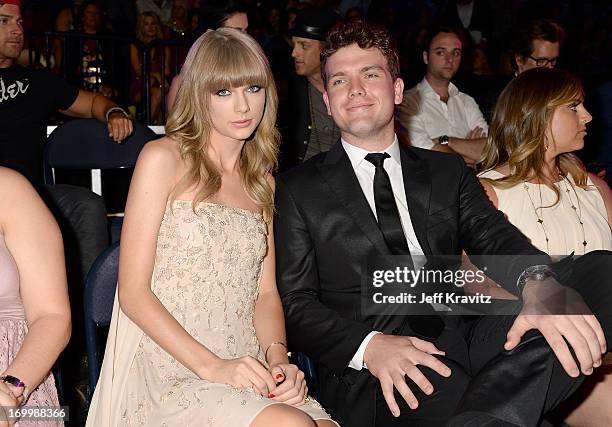 Musician Taylor Swift and brother Austin Swift attend the 2013 CMT Music Awards at the Bridgestone Arena on June 5, 2013 in Nashville, Tennessee.