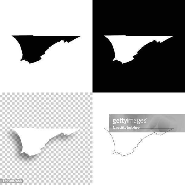 hancock county, tennessee. maps for design. blank, white and black backgrounds - hancock county 幅插畫檔、美工圖案、卡通及圖標