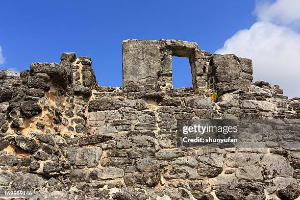 caribe: san gervasio ruinas - cozumel fotografías e imágenes de stock