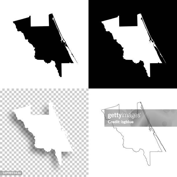 Volusia County Florida Maps For - Volusia County Florida Maps For Design Blank White And Black Backgrounds 