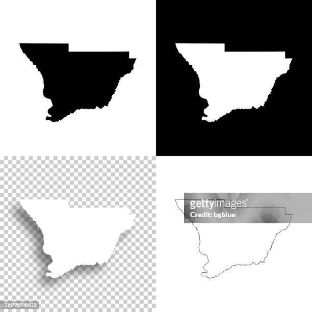 muscogee county, georgia. karten für das design. leere, weiße und schwarze hintergründe - columbus georgia stock-grafiken, -clipart, -cartoons und -symbole