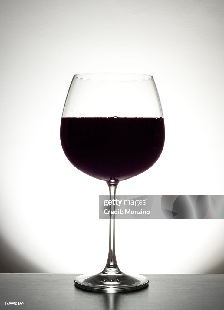 Glass of red wine