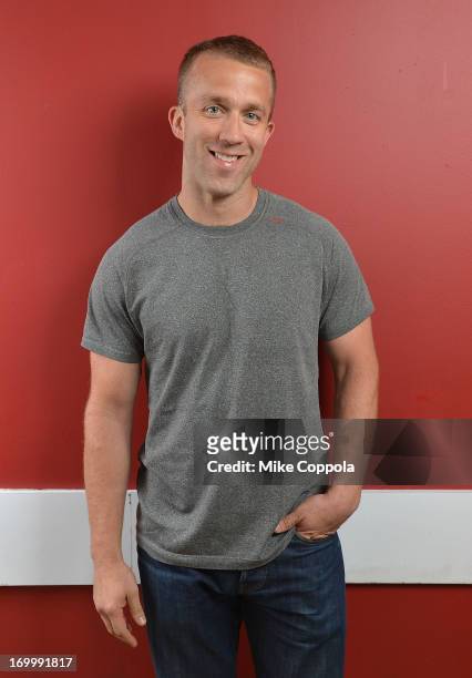 Author/public speaker Tucker Max poses for a potrait before the Off-Broadway opening night of his play "I Hope They Serve Beer on Broadway" at the...