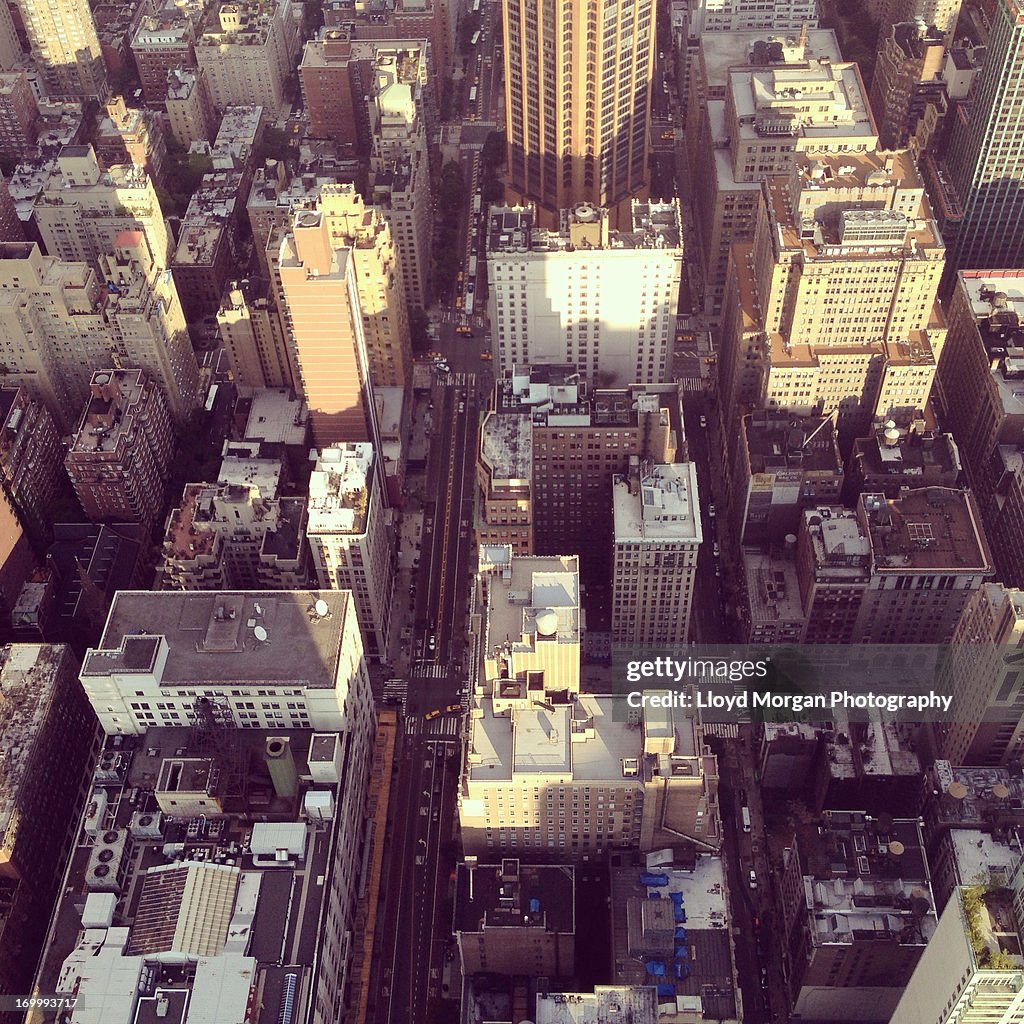 Bird's eye view of Manhattan