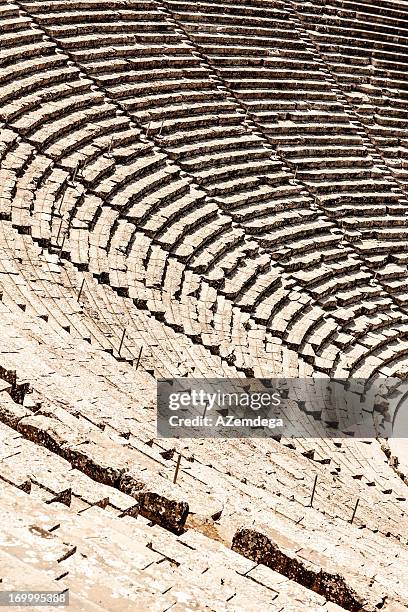 theater at epidaurus - epidaurus greece stock pictures, royalty-free photos & images