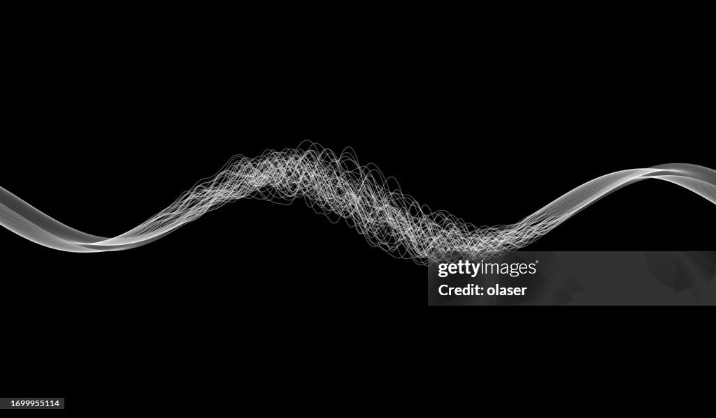 Innovative Graphic Parallel Wave Signals Depicting An Organized Yet ...