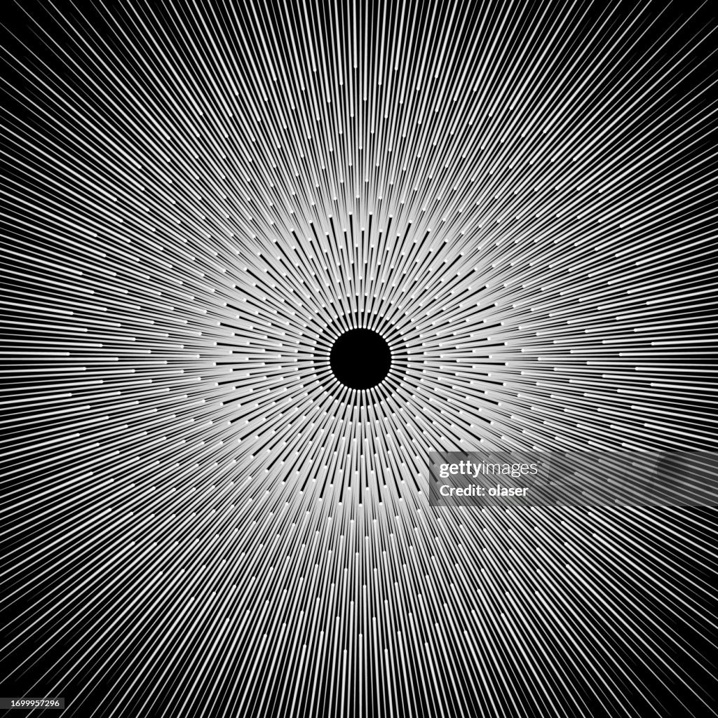 A Dynamic Exploding Star Pattern Featuring Radiant Radial Lines ...