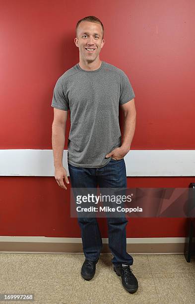 Author/public speaker Tucker Max poses for a potrait before the Off-Broadway opening night of his play "I Hope They Serve Beer on Broadway" at the...