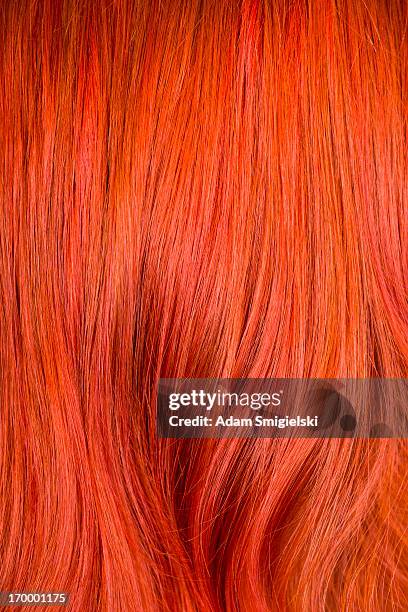 red hair - hair texture stock pictures, royalty-free photos & images