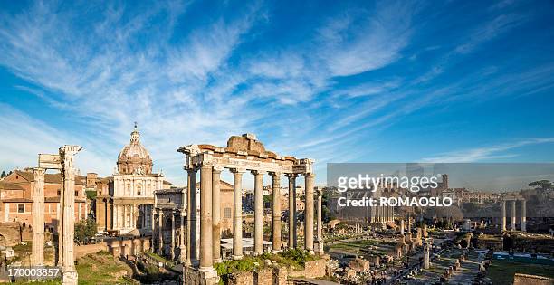 il foro romano, roma, italia - foro romano foto e immagini stock