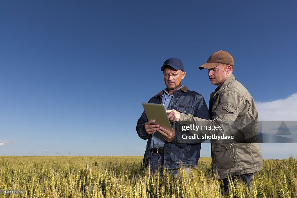 Los agricultores y tecnología