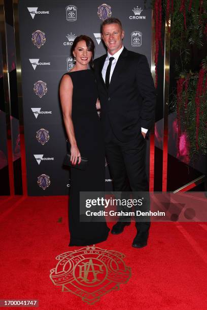 Damien Hardwick arrives ahead of the 2023 Brownlow Medal at on September 25, 2023 in Melbourne, Australia.