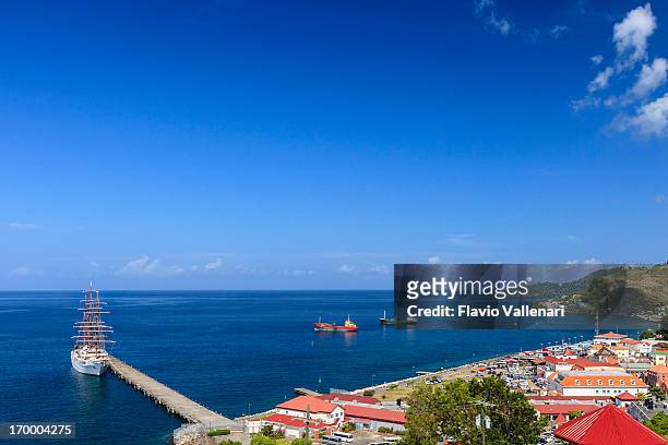 st. george's, grenada w.i. - st george's harbour stock pictures, royalty-free photos & images