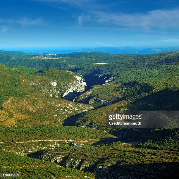 verdon gorge (gorges du verdon) - gorges du verdon stock pictures, royalty-free photos & images