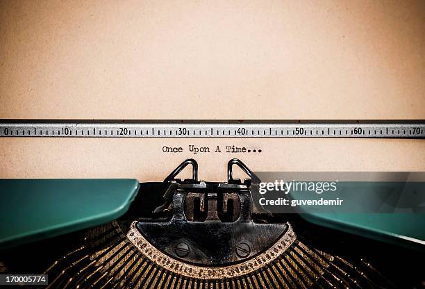 fairy märchen - typewriter stock-fotos und bilder