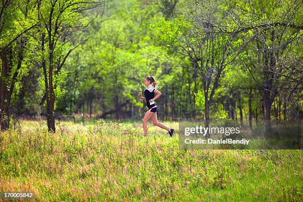 Runner In Woods Female Runner Woods Photos and Premium High Res Pictures - Getty Images