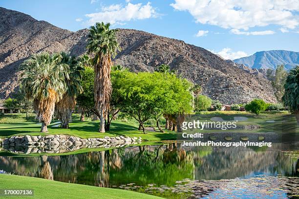 parcours de golf de luxe - palm springs california photos et images de collection