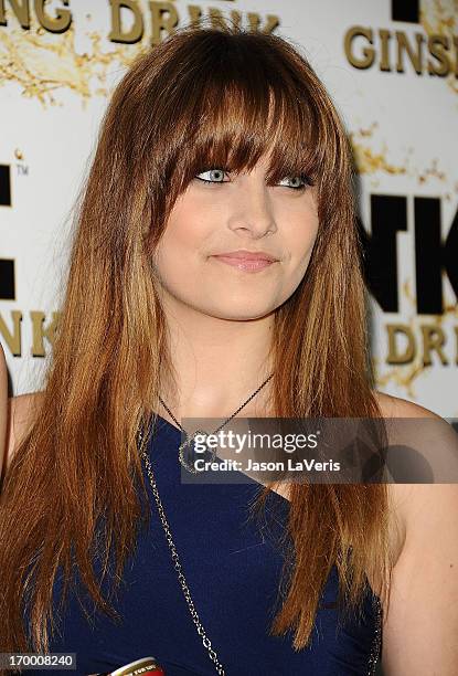 Paris Jackson attends the Mr. Pink Ginseng Drink launch party at Regent Beverly Wilshire Hotel on October 11, 2012 in Beverly Hills, California.