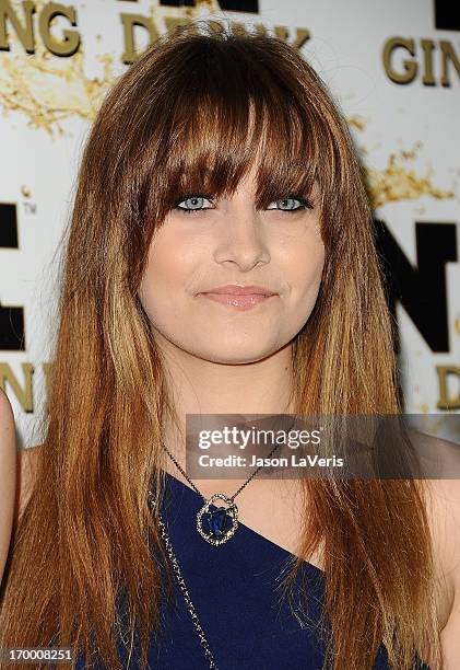 Paris Jackson attends the Mr. Pink Ginseng Drink launch party at Regent Beverly Wilshire Hotel on October 11, 2012 in Beverly Hills, California.