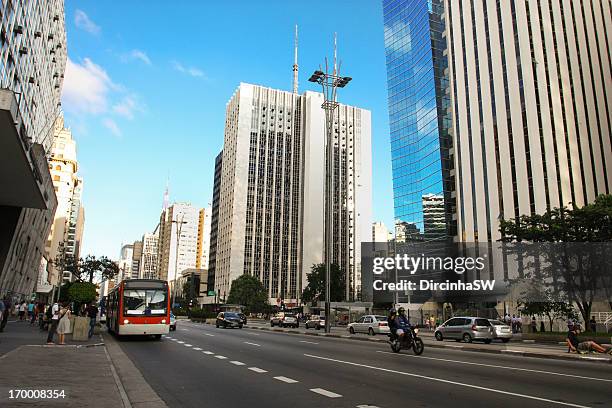 paulista avenue - são paulo - avenida paulista imagens e fotografias de stock