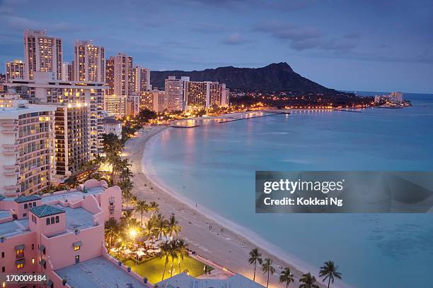 waikiki - waikiki stock pictures, royalty-free photos & images
