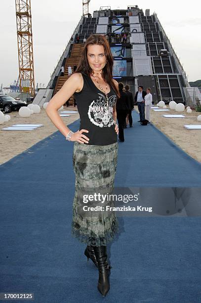 Miss Germany 2004 Claudia Ehlert at The Presentation Of office chair "Silver" From Hadi_Teherani In Dockland in Hamburg 160605.