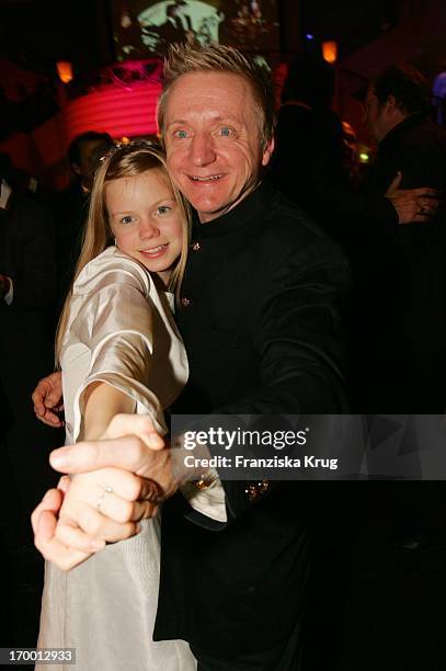 Pierre Franckh And daughter Julia at the German Film Ball in Hotel Bayerischer Hof in Munich.