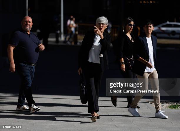 The lawyer of the former president of the Royal Spanish Football Federation , Luis Rubiales, Olga Tubau , on her arrival at the Audiencia Nacional,...