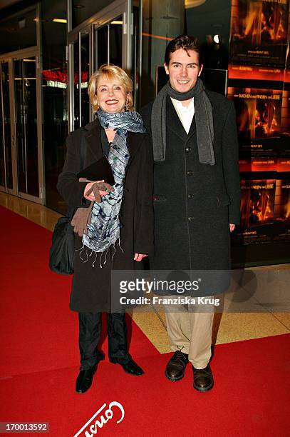 Gisela Schneeberger and son Philipp Müller at The Premiere "From Search And Find The Love" In Mathäser cinema in Munich 190105.