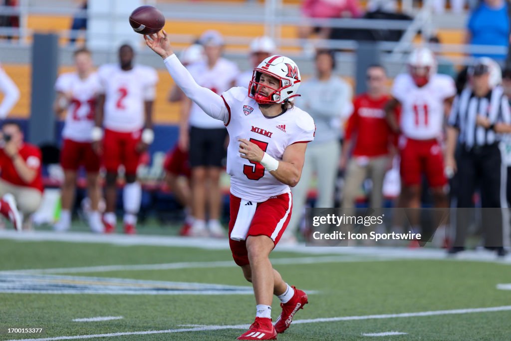COLLEGE FOOTBALL: SEP 30 Miami (Ohio) at Kent State