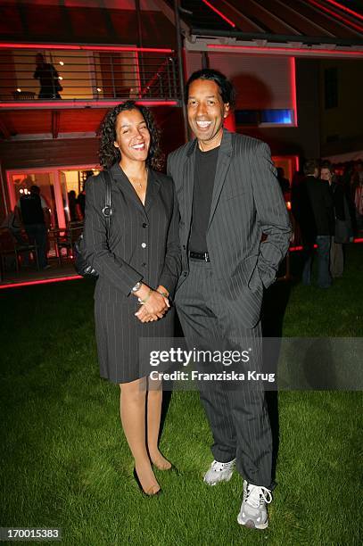 Cherno Jobatey And His sister Francine at The Party to Germany premiere of "Deuce Bigalow European Gigolo" In the T-Com Showhouse In Leipziger...