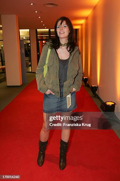 July Eva Briegel After The 14th Ceremony Of Music Prize The German Phonographic Academy "echo" In Estrel Convention Center in Berlin.