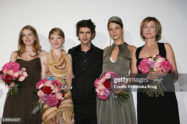 Rachel Hurd-Wood, Karoline Herfurth, Ben Whishaw, Jessica Schwarz and Corinna Harfouch At The Premiere Of "The Perfume" in Cinestar in Berlin.