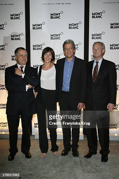 Wolff Heinrichsdorff , Sandra Maahn With friend Christoph Goetz And Lutz Bethge 65 At The Premiere Of "Absolute Wilson" And Dinner For Birthday Of...