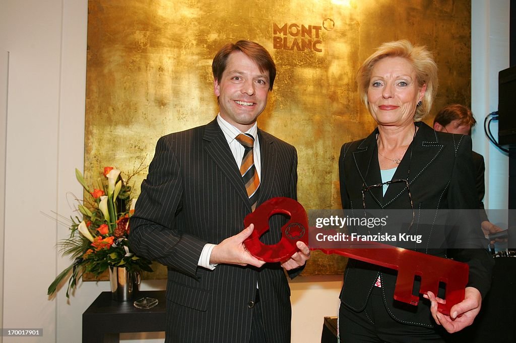 Boutique Manager Dagmar Meyer And Thomas Schnädter at The Opening Of