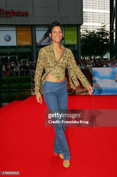 Annabelle Mandeng On In The Germany premiere of "Batman Begins" in the Sony Center in Berlin 150605.