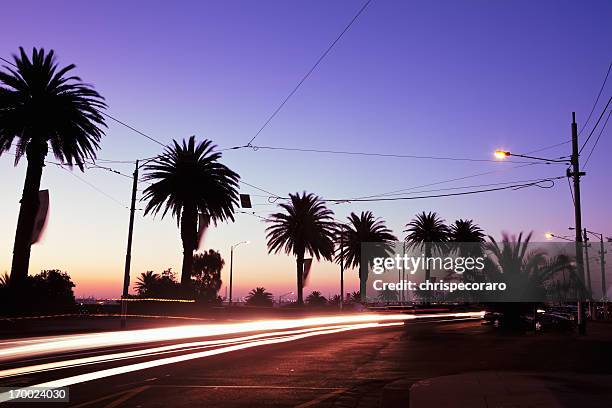 st. kilda sonnenuntergang - st kilda stock-fotos und bilder