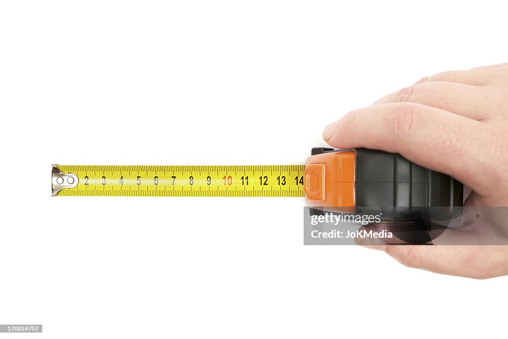 Man Taking a Measurement