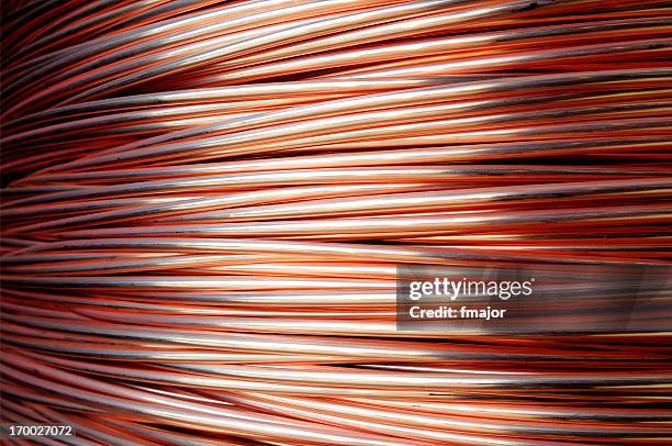 draht stange - copper coil stock-fotos und bilder